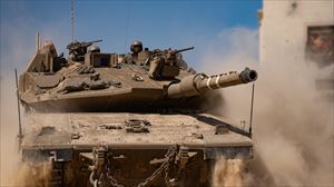 Tanques israelís en Gaza. Imagen: EFE