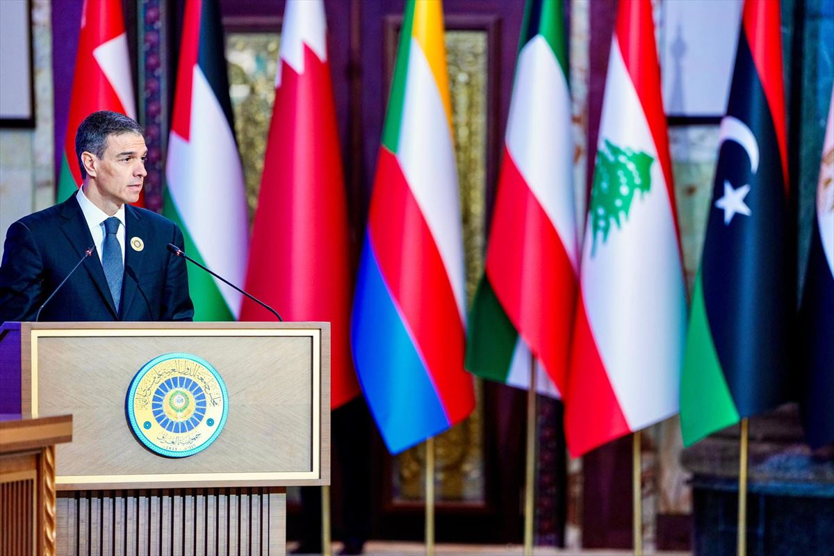 Sánchez in Baghdad. Photo: EFE