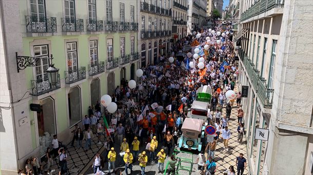 Calles de Portugal durante la campaña. Foto: EFE