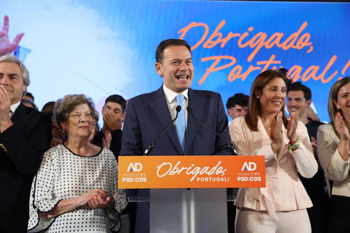 Montenegro, hauteskundeen emaitzak ezagutu osteko agerraldian. 
