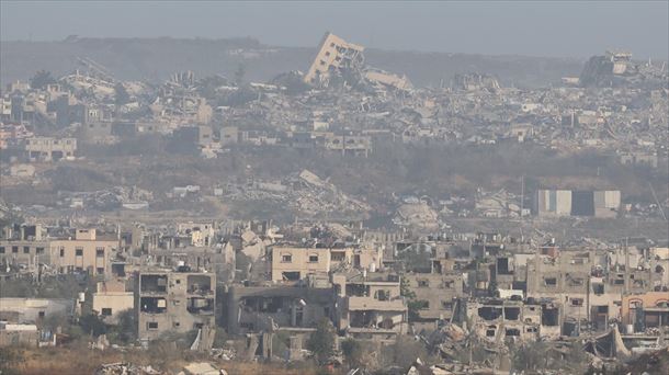 Gaza, destruida. Foto: EFE