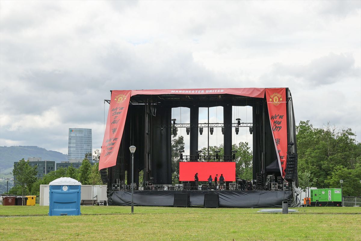Final de la Liga Europa Bilbao: instalan pantallas gigantes en la fan zones