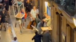 Hinchas británicos provocan altercados en la Parte Vieja donostiarra