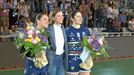 Esther Arrojeria y Alba Menéndez reciben un caluroso homenaje en el Gasca