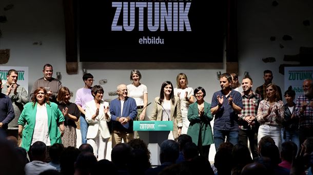 Acto de EH Bildu, este sábado en Beasain. EFE. 