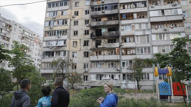 Ataque ruso en Kiev. Foto: EFE