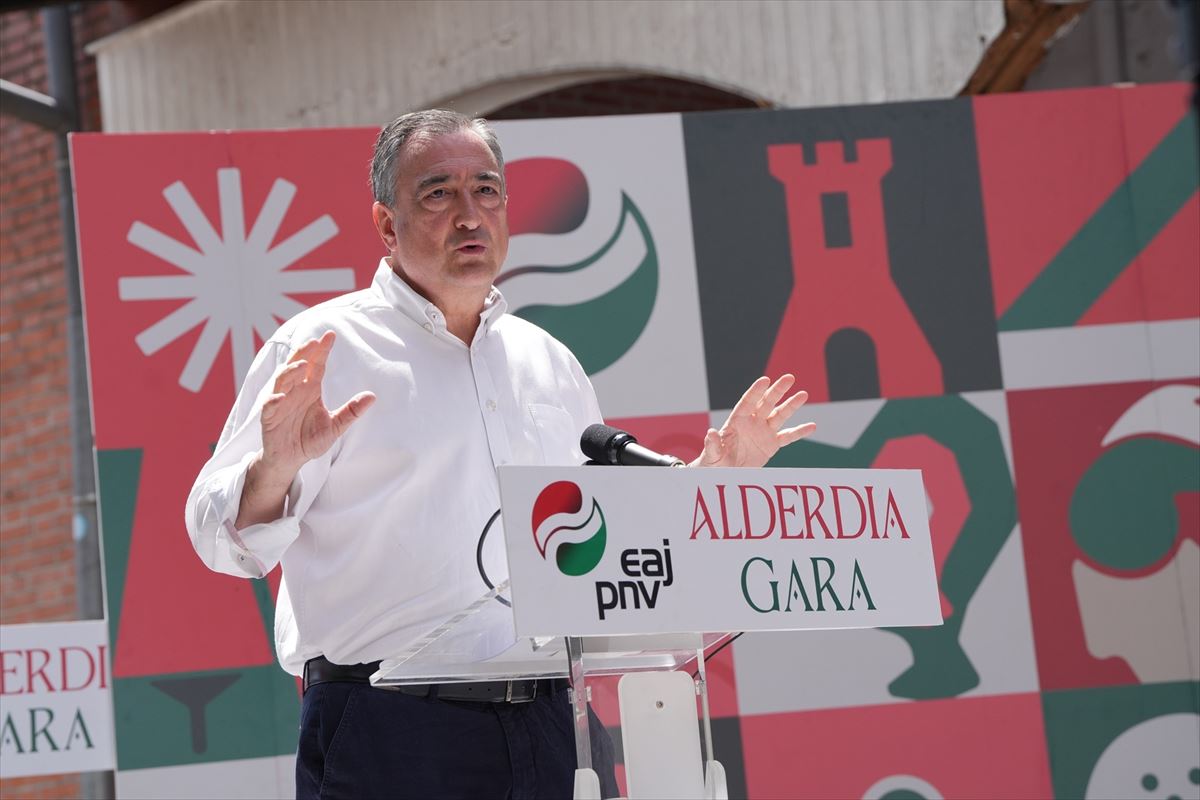 Aitor Esteban en Azkoitia. Foto: EuropaPress