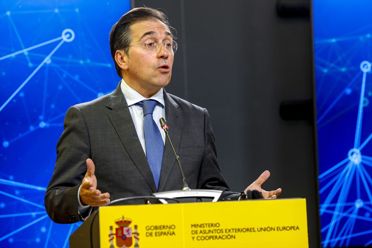 Jose Manuel Albares Atzerri ministroa. Argazkia: EFE