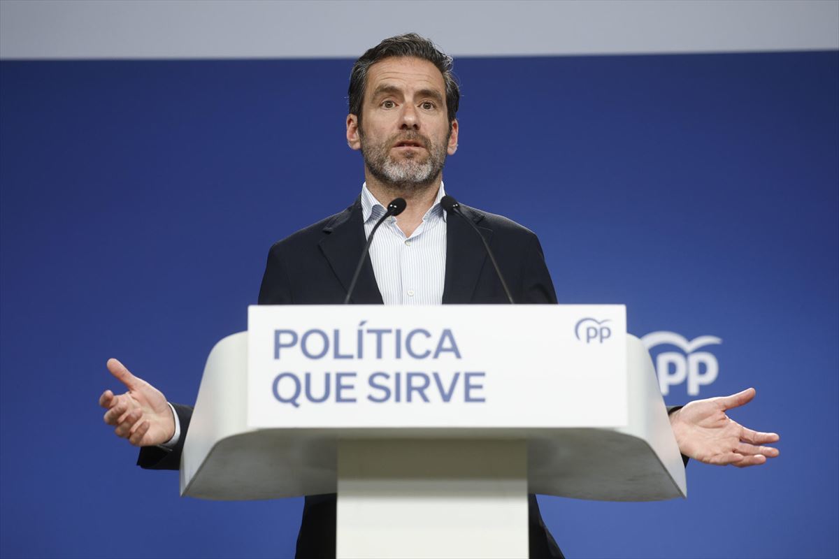 The spokesperson for the popular party, Borja Sémper. Photo: EFE
