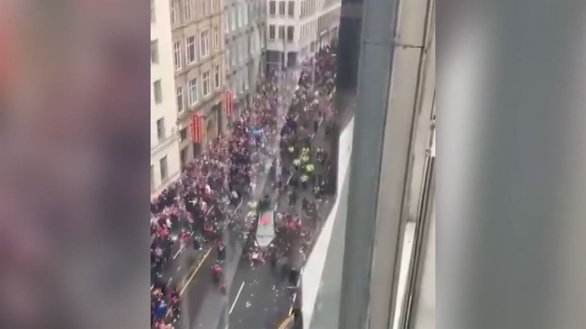 Atropello en Liverpool. Imagen obtenida de un vídeo de RR.SS.