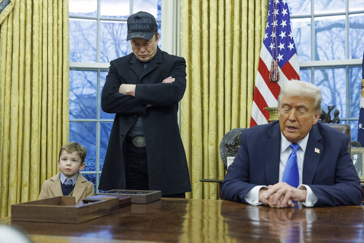 Elon Musk eta Donald Trump presidentea. Argazkia: EFE