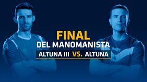 Altuna y Artola protagonizan una final inédita en el Manomanista. Imagen: EITB Media.
