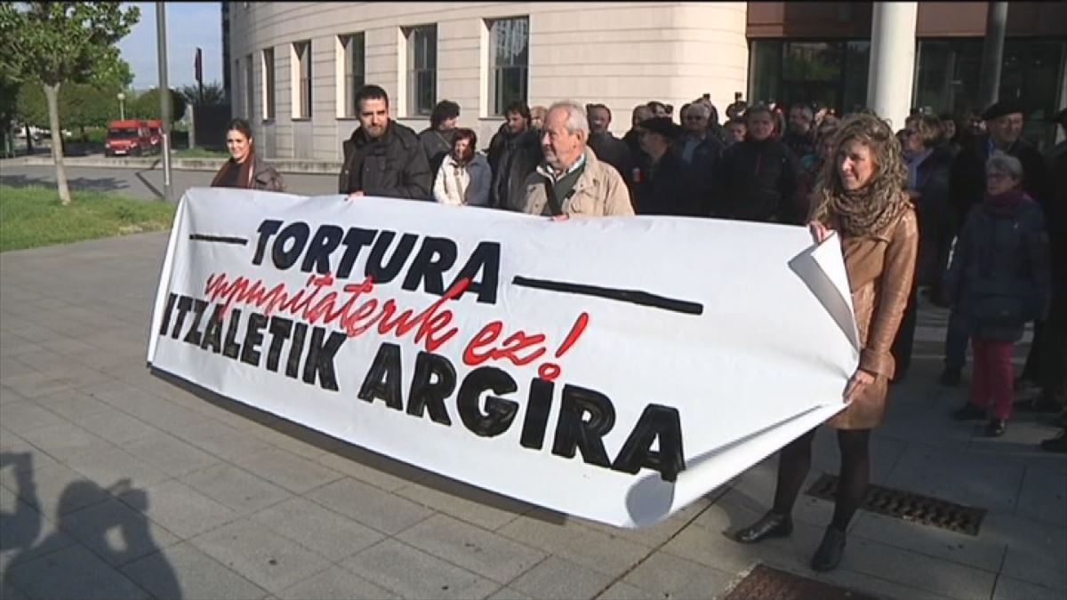 Una movilización contra la tortura. Imagen: EITB