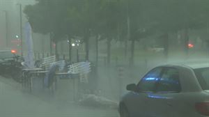 Tormenta en Vitoria. Foto: EITB