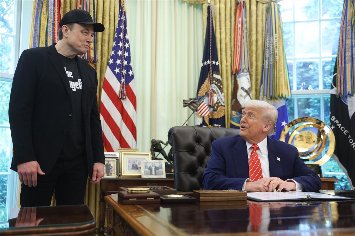 Musk junto a Trump en el Despacho Oval de la Casa Blanca. Foto: EFE