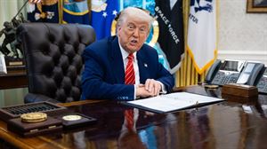 Trump, en la Casa Blanca. Foto: EFE