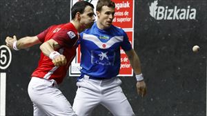 Jokin Altuna no jugará contra Javi Zabala, el sábado, en la tercera jornada de la liguilla del Cuatro y Medio