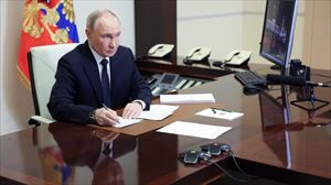El presidente ruso, Vladimir Putin, en el Kremlin. Foto: EFE