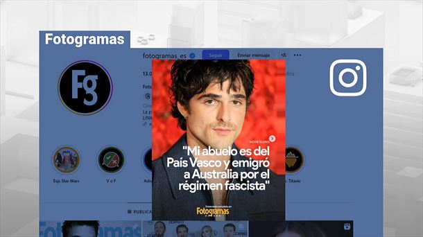 Jacob Elordi, 'Fotogramas' aldizkariko azalean. Argazkia: EITB MEDIA