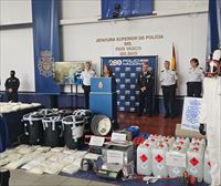 450 kilo speed konfiskatu dituzte Bizkaian, sustantzia horren aurka Europan egindako operazio handienean