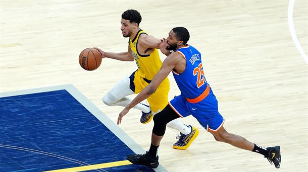 NBAko partida Indiana eta New York Knicks-en artean. Irudia: EFE