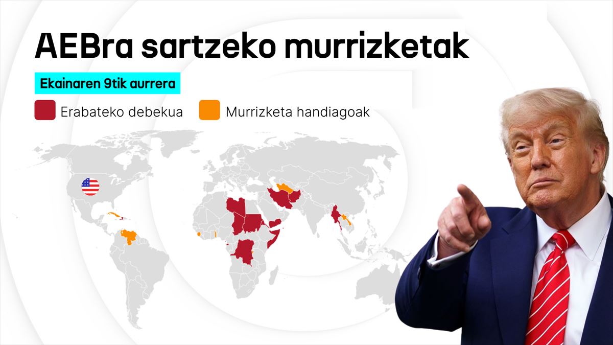 Eragindako herrialdeak. Irudia: EITB MEDIA