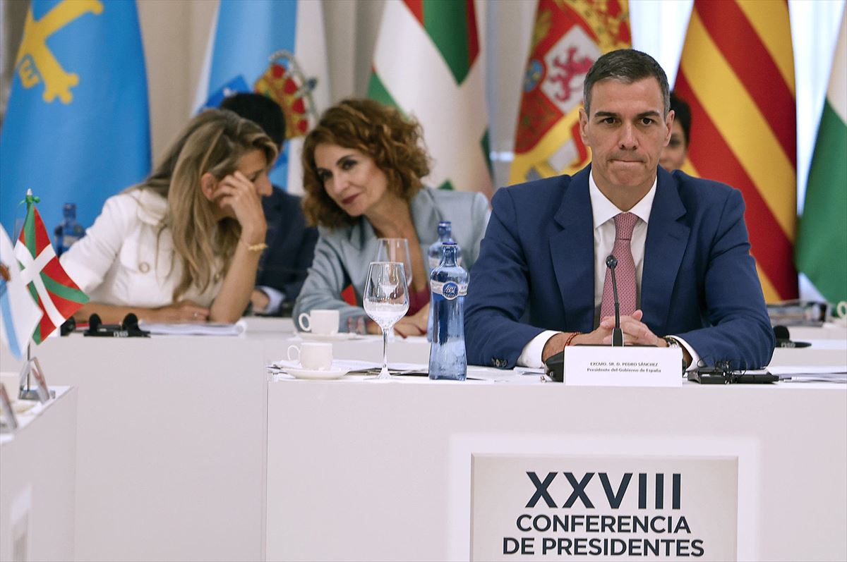 Pedro Sanchez, Presidenteen Biltzarrean. EFE