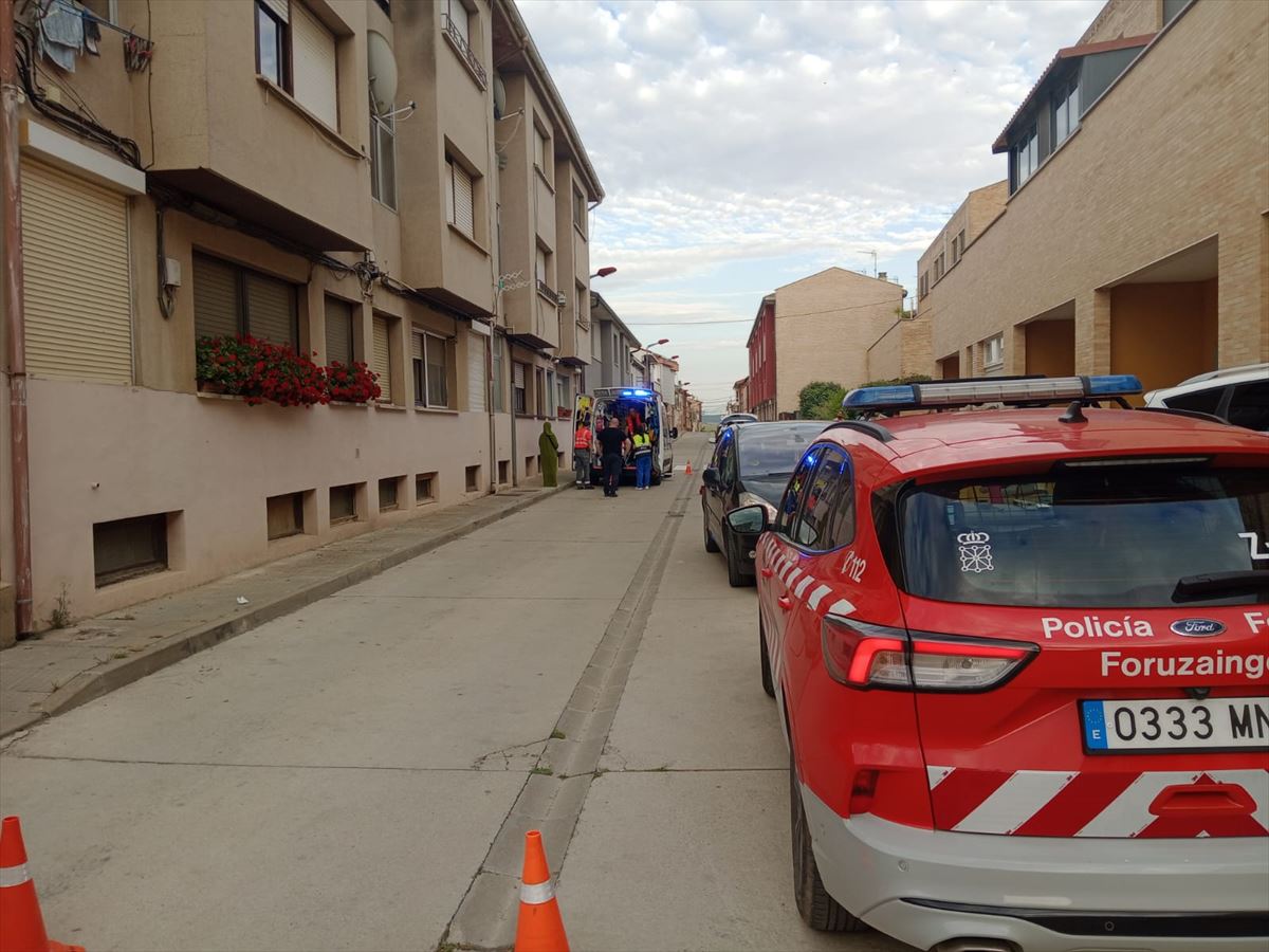 Atropello en Villafranca (Navarra). Imagen: Policía Foral