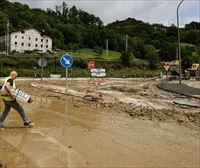 Las fuertes tormentas provocan inundaciones en Goierri y Tolosaldea
