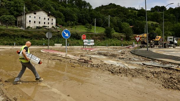 Cruce entre Ikaztegieta y Alegia. Foto: EFE