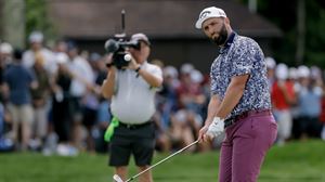 Jon Rahm, durante la tercera jornada del US Open. Foto: Efe.