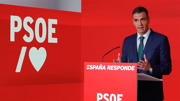 Comparecencia del presidente del Gobierno español, Pedro Sánchez, en Ferráz. Foto: EFE