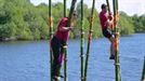 Álex y La Ratxel, eliminados en el duelo del bosque de bambús; ¡habrá final de mujeres!