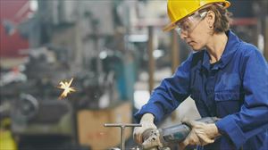 Mujer trabajando.