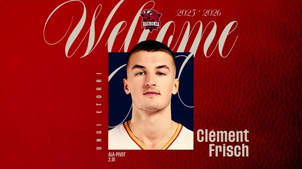 Clement Frischek 2028ra arte, gutxienez, jokatuko du Baskonian. Irudia: Baskonia. 