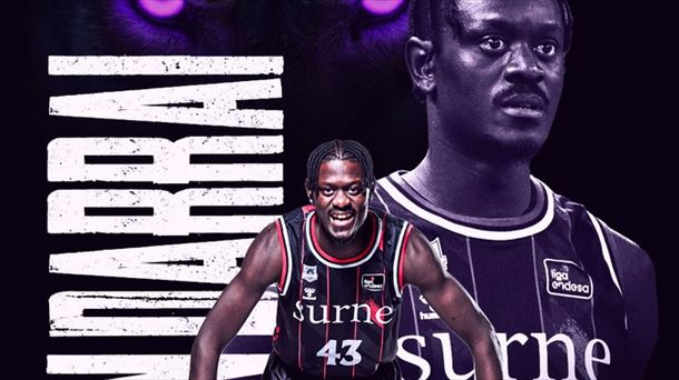 Sylla ha renovado hasta el final de la temporada 2026-27. Foto: Bilbao Basket. 