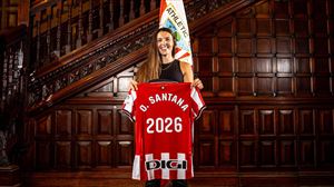 Olatz Santana jugará en el Athletic hasta, al menos, 2026. Foto: Athletic Club.