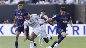 Imagen del encuentro de semifinales entre Real Madrid y PSG.