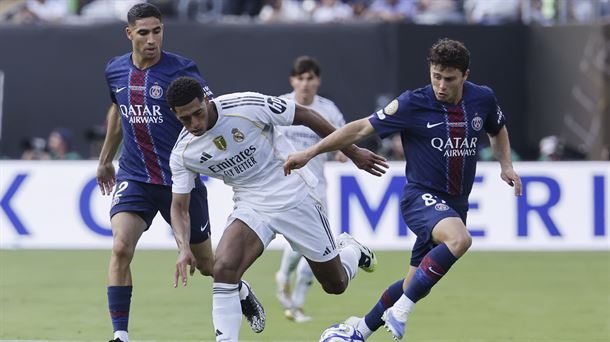 PSG eta Real Madrilen arteko partidako irudia.