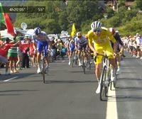 Cambio de líder y batalla entre los favoritos, en el último kilómetro de la 10ª etapa del Tour