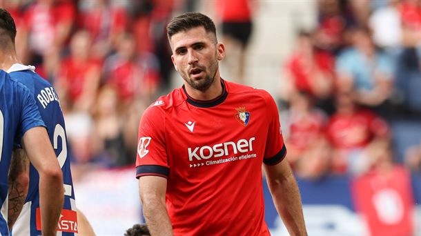 Jesús Areso ha jugado 86 partidos con el primer equipo de Osasuna. Foto: Europa Press.