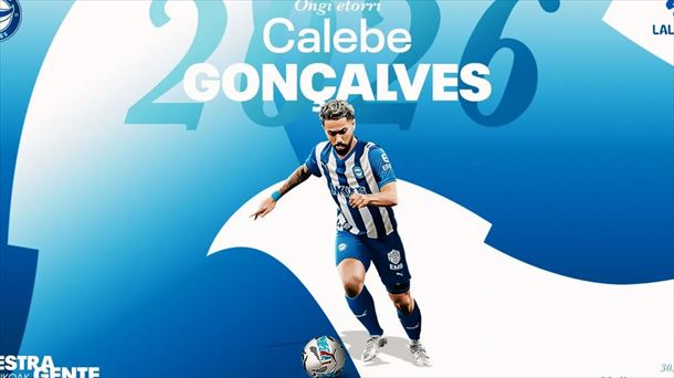 Calebe Gonçalves 2026ra arte arituko da Alavesen. Argazkia: Alaves. 