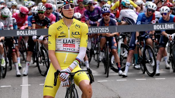 Tadej Pogacar no va a participar en la próxima Vuelta a España. Foto: EFE.