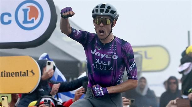 Ben O'Connor ha obtenido su segundo triunfo en el Tour de Francia. Foto: EFE.