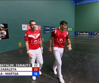 Jaka y Zabaleta suman su primer punto en el Masters CaixaBank, al ganar, 22-16, a Artola y Martija