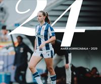 Aiara Agirrezabala renueva con la Real Sociedad hasta 2029 y pasa a formar parte de la primera plantilla