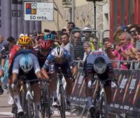 Burgosko Itzuliaren bigarren etapako azken kilometroa eta sprint estua