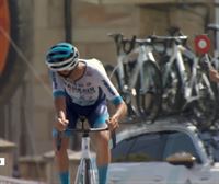 Damiano Carusoren erasoa eta etapako azken kilometroa