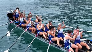 Arraun Lagunak gana la primera regata de Zarautz y logra una ventaja de 10 segundos