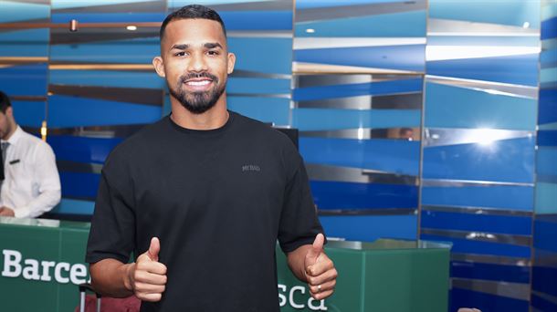 Yangel Herrera, a su llegada a San Sebastián